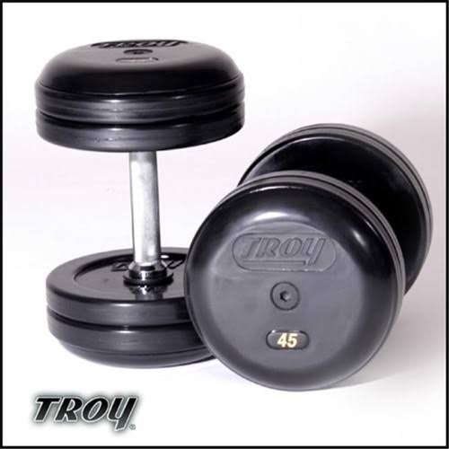Rubber Encased Dumbbells 90 Pounds Sold As Pairs B6902