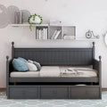 Grey Twin Daybed with 3 Drawers T20315