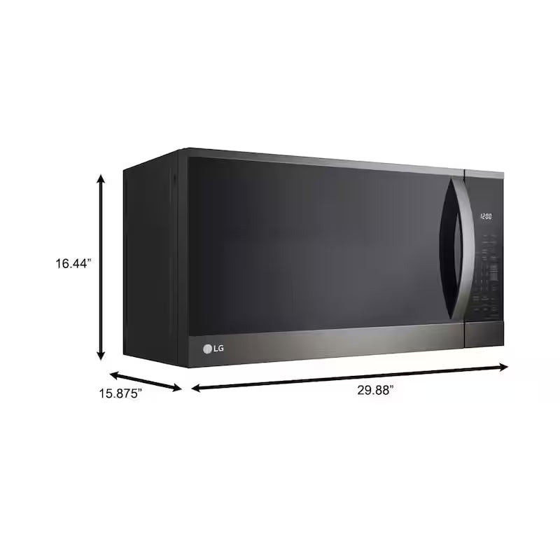 1.8 cu. ft. Black Stainless Steel Over the Range Microwave Oven H619
