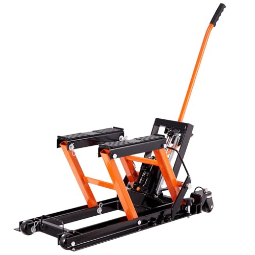 1500 LBS Hydraulic Scissor Motorcycle Jack Stand with 4 Wheels O8087