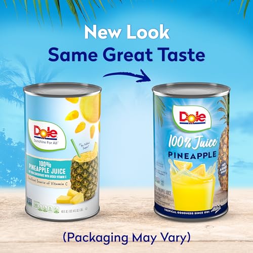 100% Pineapple Juice, 46 Ounce Cans (Pack of 6) G586