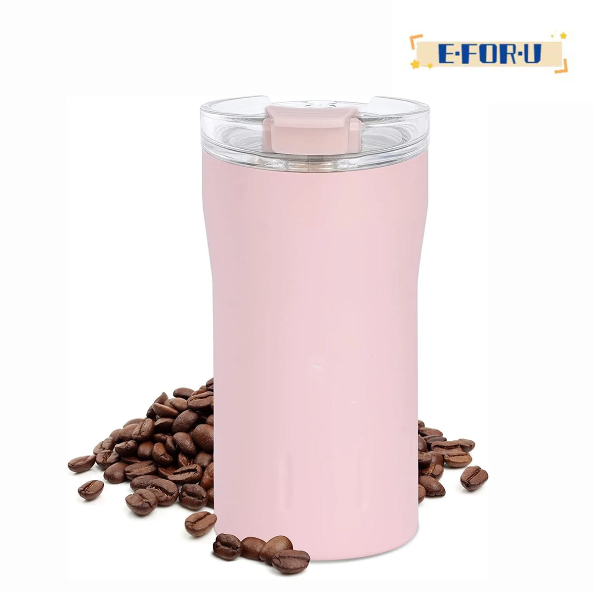 12 oz Insulated Stainless Steel Coffee Mug with Flip Lid B2468