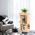 Rotating 360 Display Floor Standing Bookshelf N282