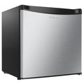 1.7 Cu.ft Mini Fridge with Freezer, Black Compact Refrigerator Z598