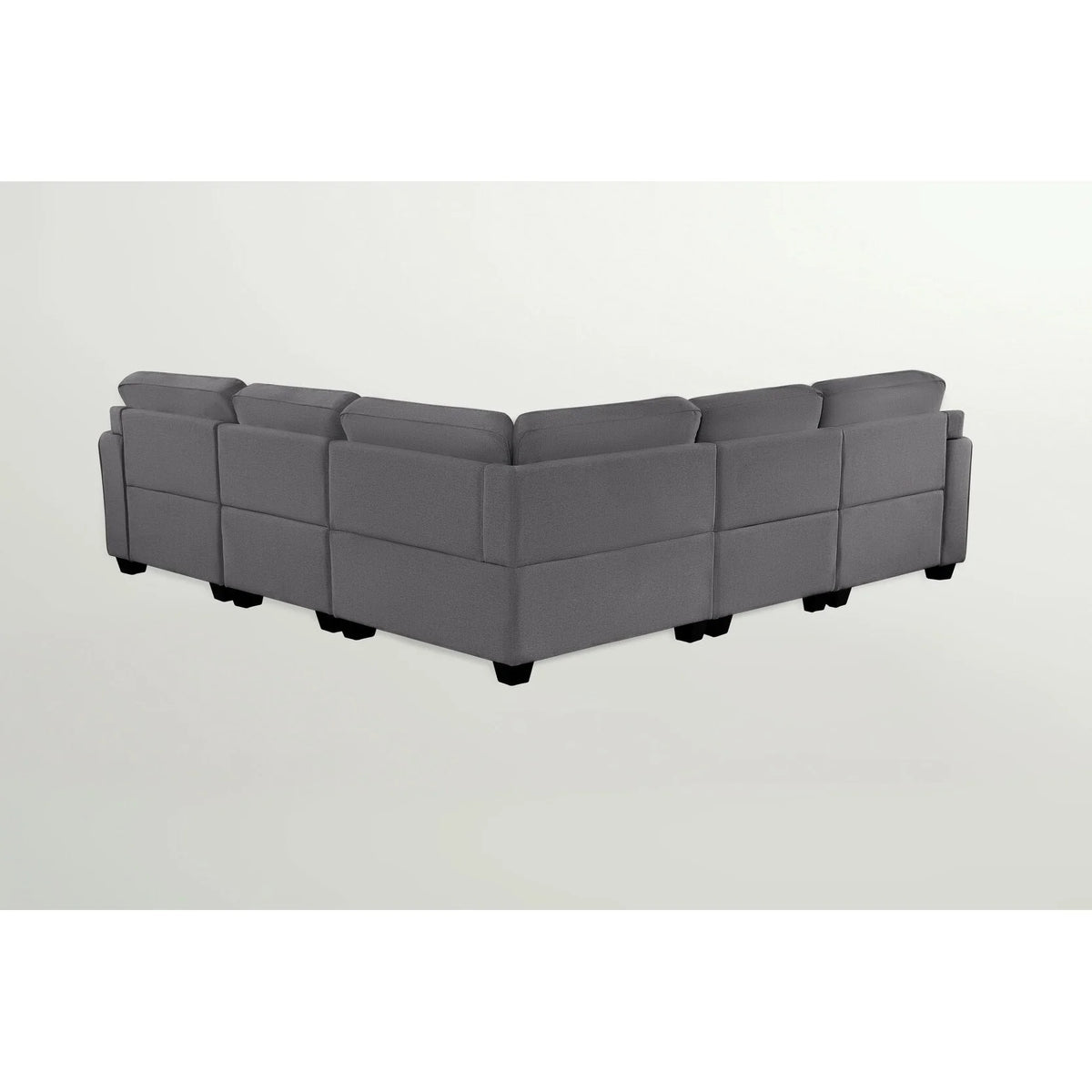 Reversible Sectional Sofa Dark Grey D5729