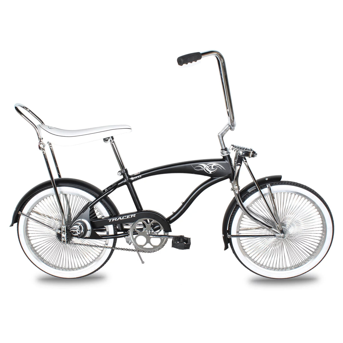 20 inch Matte Black Beach Cruiser Bike B49633