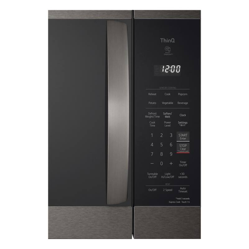 1.8 cu. ft. Black Stainless Steel Over the Range Microwave Oven H619