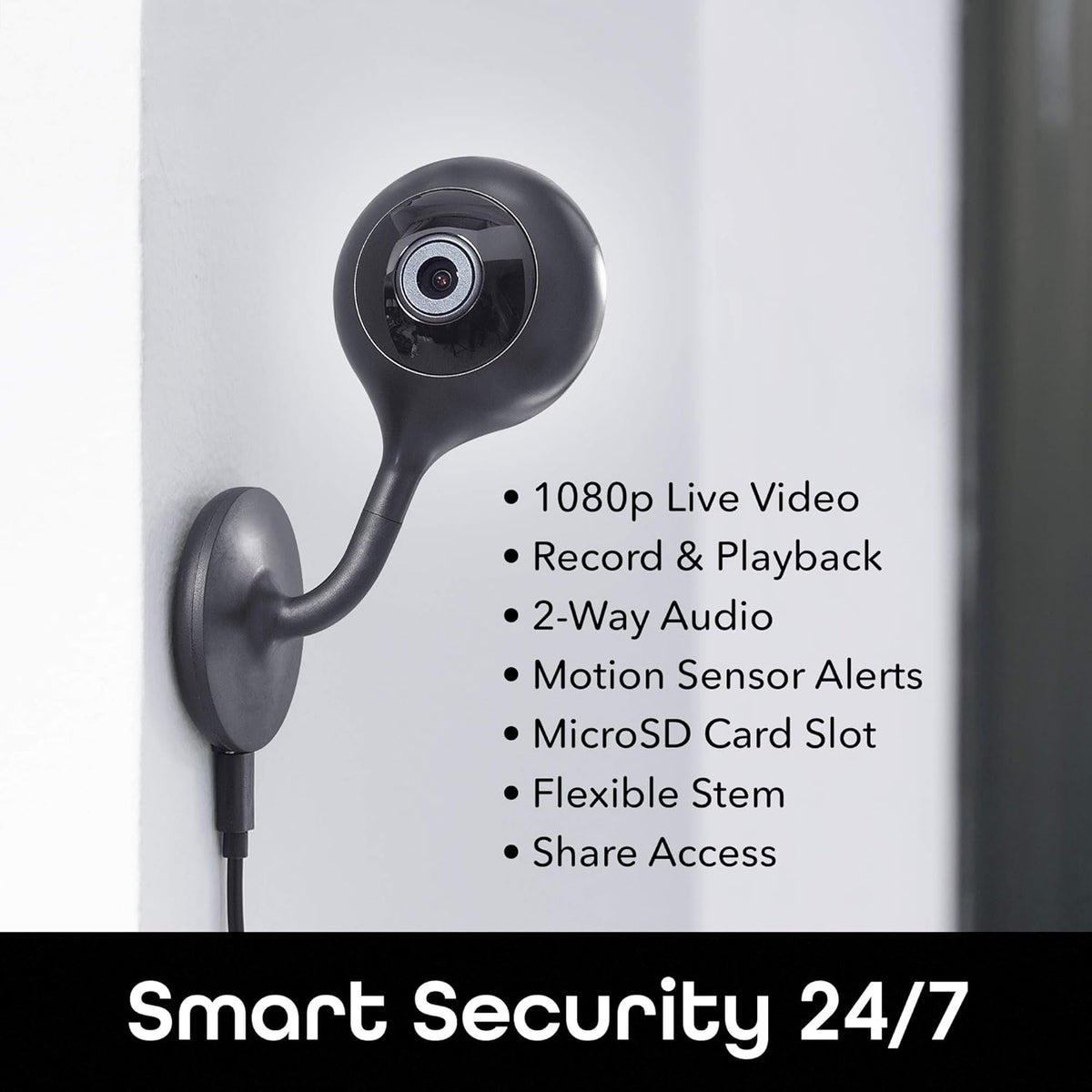 2 Pack 1080p HD Indoor Smart Security Camera with 2-Way Talk and Motion Detection Y704476