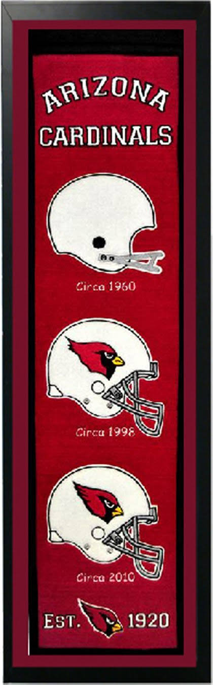 Arizona Cardinals Logo History Felt Banner - 14 x 37 in. M3433