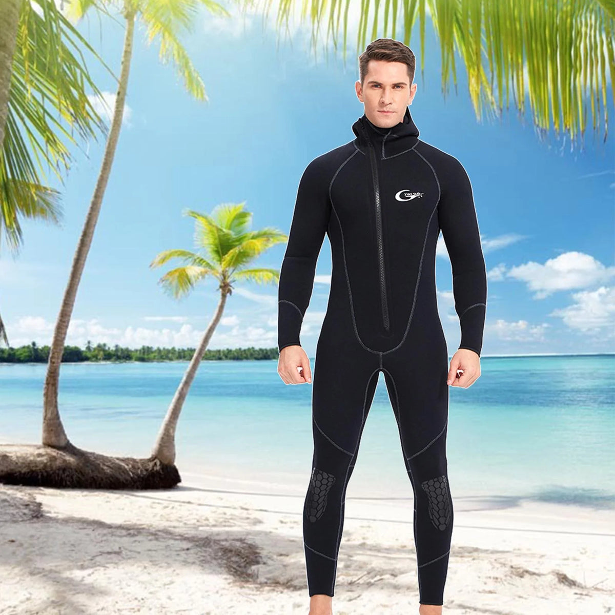 3mm Neoprene Front Zip Full Body Wetsuit XXL X91109