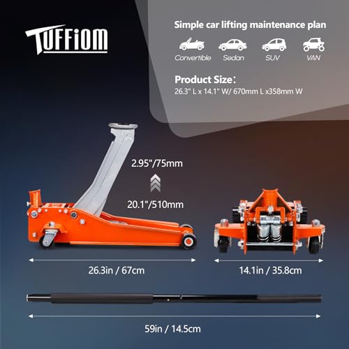 3 Ton Low Profile Floor Jack O389