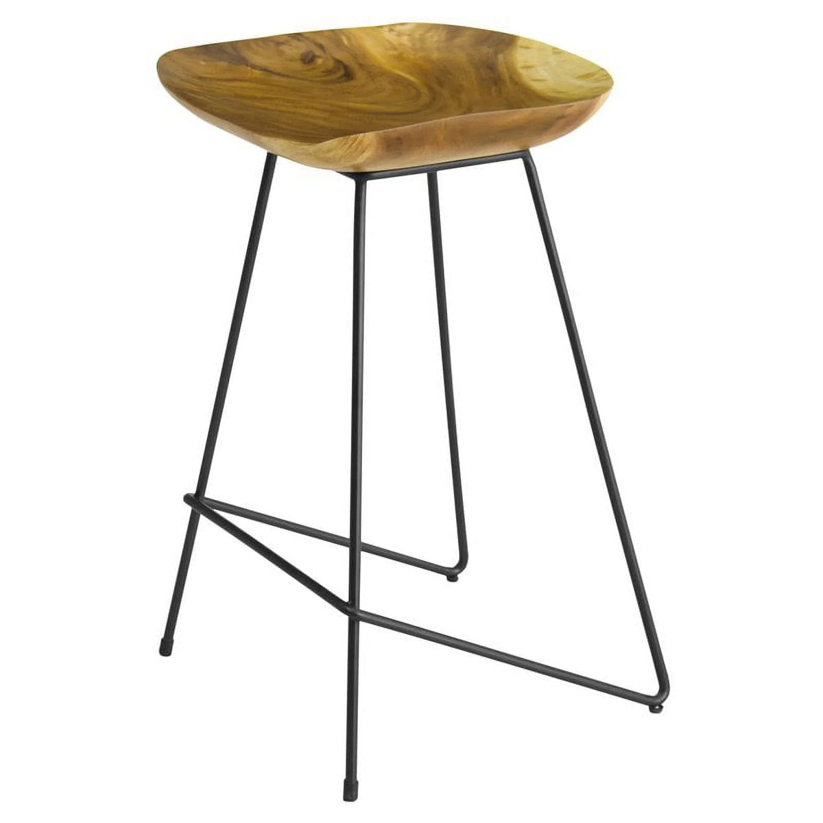 26" Wood Counter Stool Set of 3 D2878
