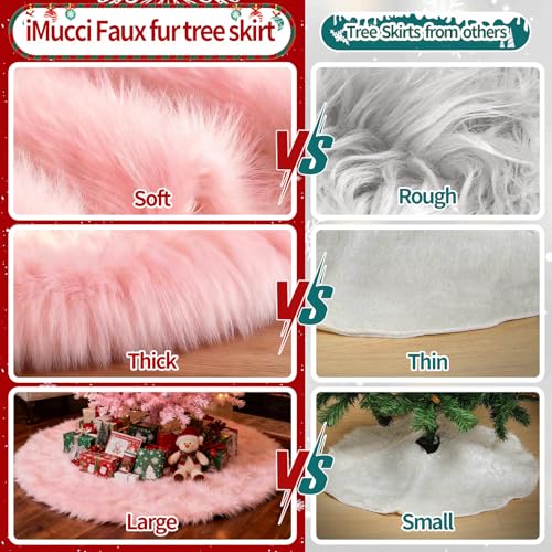 36 inch White Plush Velvet Tree Skirt H73115