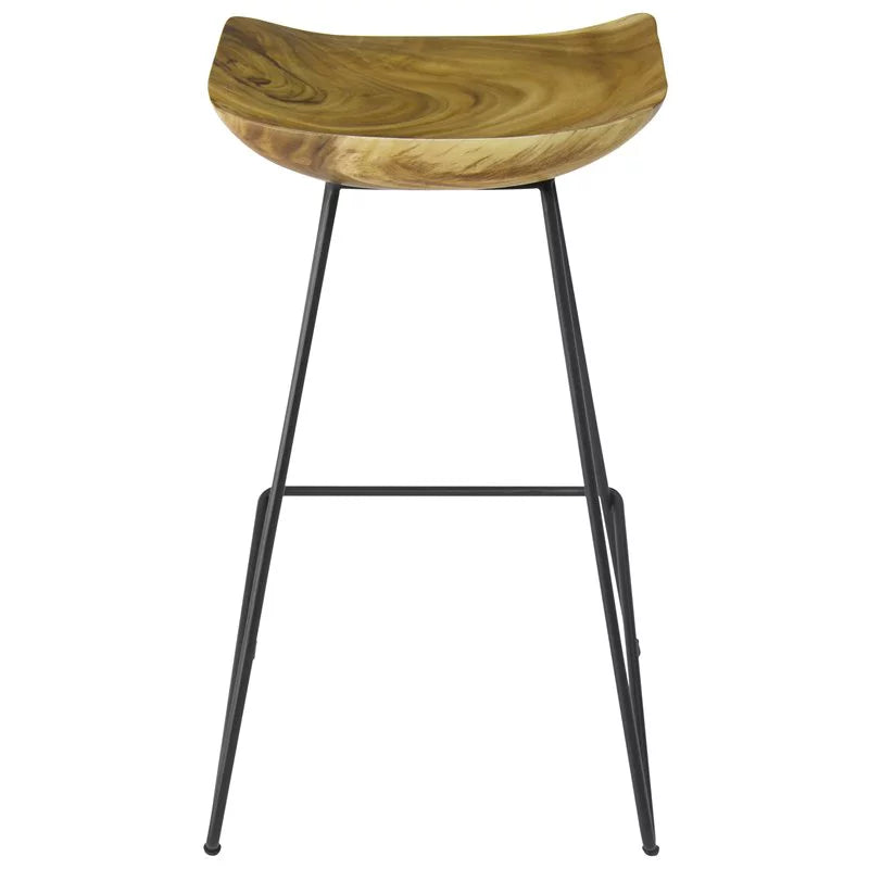 26" Wood Counter Stool Set of 3 D2878
