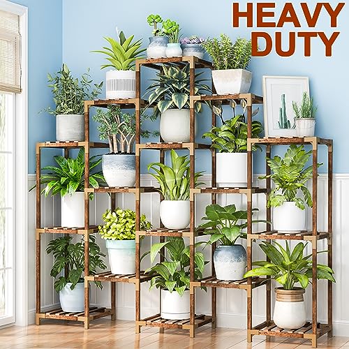 10 Tier Wood Plant Stand O8830