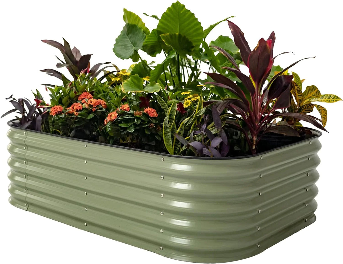 17" Tall 6 in 1 Metal Raised Garden Bed H313