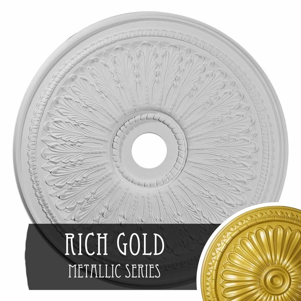 29 1/8x22OD x 3 5/8x22ID x 1x22P Oakleaf Ceiling Medallion D93856