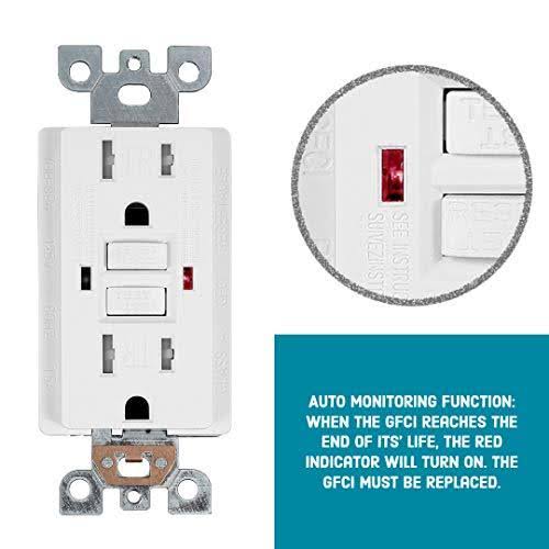10 Pack Tamper Resistant 20-Amp/125-Volt GFCI Duplex Outlet Receptacle S735302