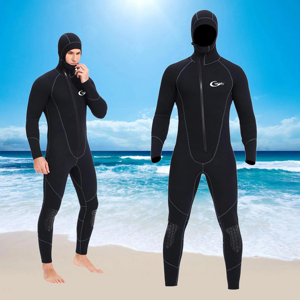3mm Neoprene Front Zip Full Body Wetsuit XXL X91109