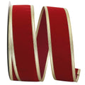 Scarlet 2.5 in. x 50 Yards Velvet Wired Edge Ribbon C689