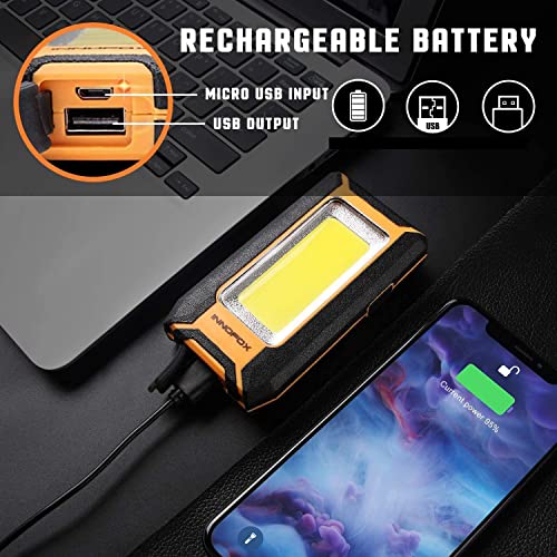 2 Pack LED Rechargeable Magnetic Work Light 40W 1500 Lumens Y170