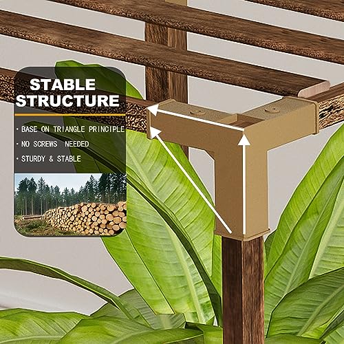 10 Tier Wood Plant Stand O8830