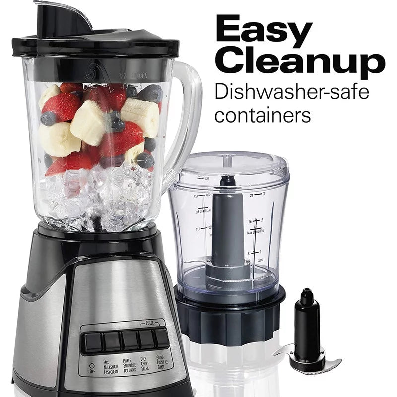 Countertop Blender with 40oz Glass Jar and Vegetable Chopper E73052