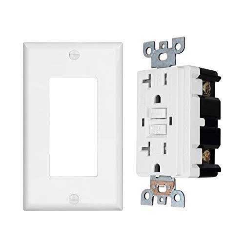 10 Pack Tamper Resistant 20-Amp/125-Volt GFCI Duplex Outlet Receptacle S735302
