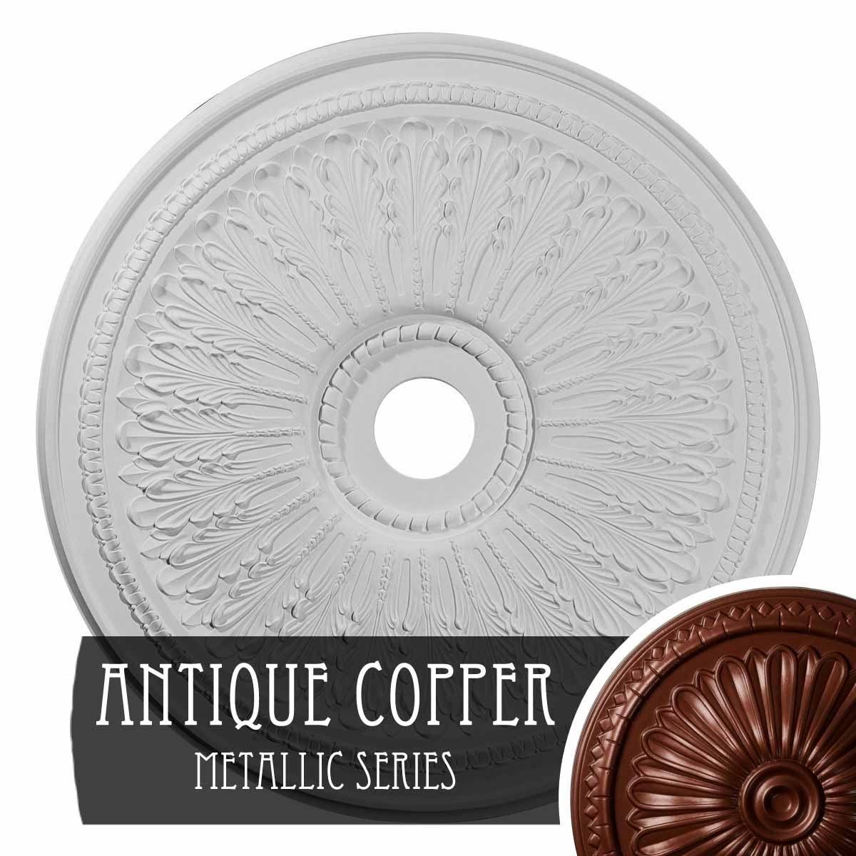 29 1/8x22OD x 3 5/8x22ID x 1x22P Oakleaf Ceiling Medallion D93856
