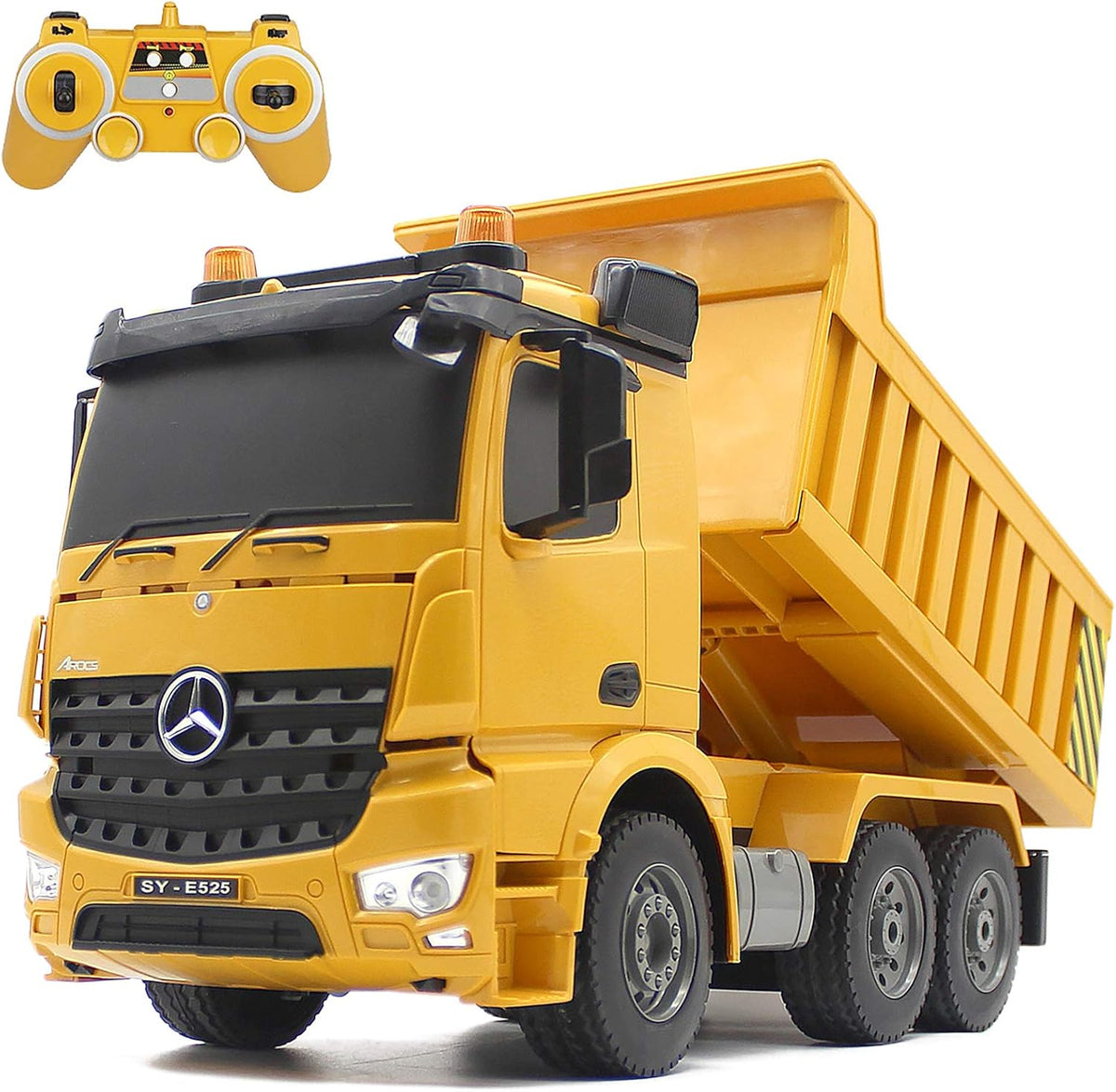 1/20 Scale 6 Channel RC Dump Truck Toy, Pack of 2 E910750
