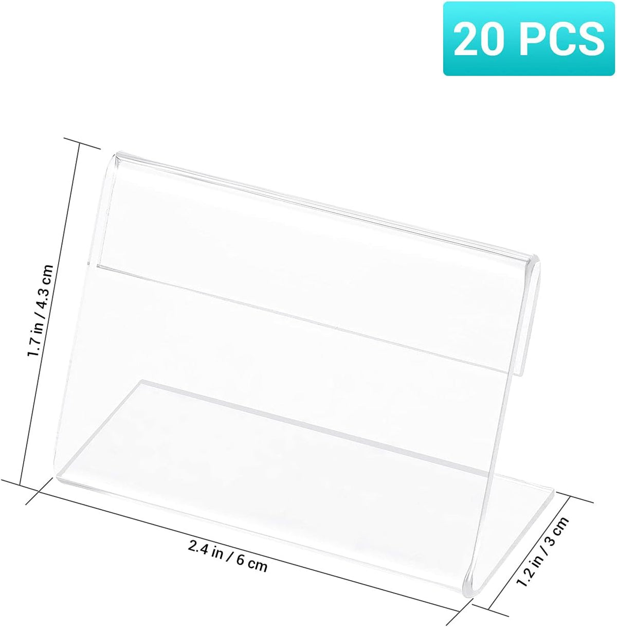 20PCS Acrylic Clear Sign Holder G914984