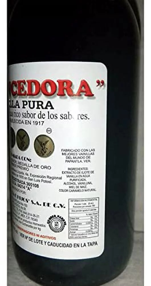 31oz Pure Mexican Vanilla Extract 2 Glass Bottles J9286