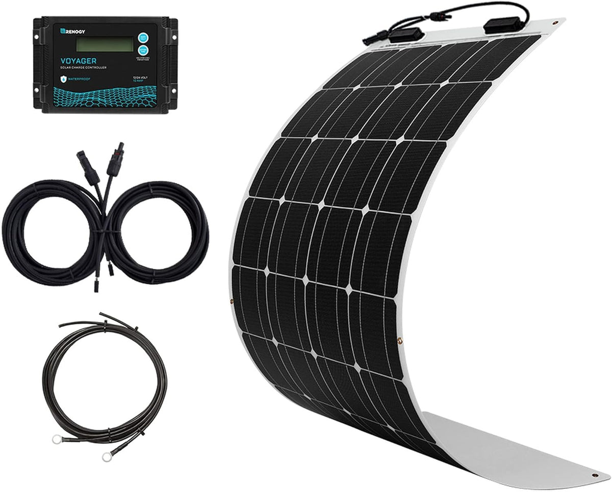 100W 12V Flexible Monocrystalline Solar Panel Kit U2211