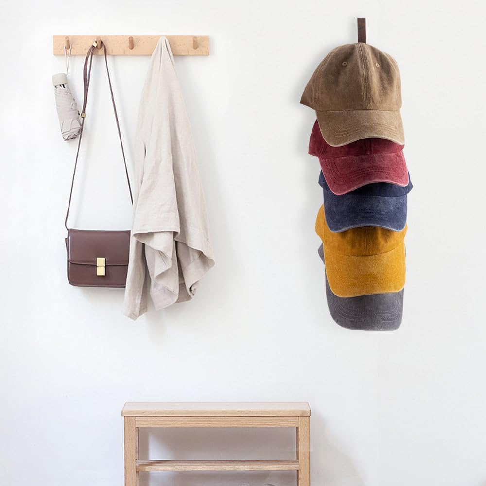 3 Pcs Wall Mounted Wooden Hat Rack T70613
