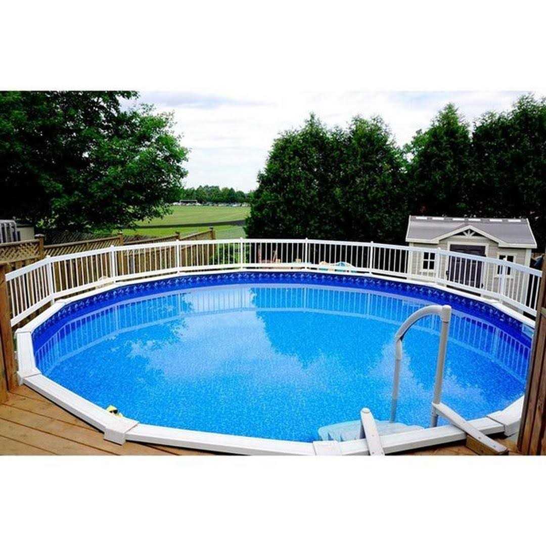 24 inch White Resin Above-Ground Pool Fence Kit L34858