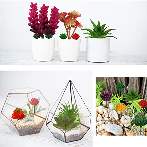 22pcs Green Artificial Succulents D953700
