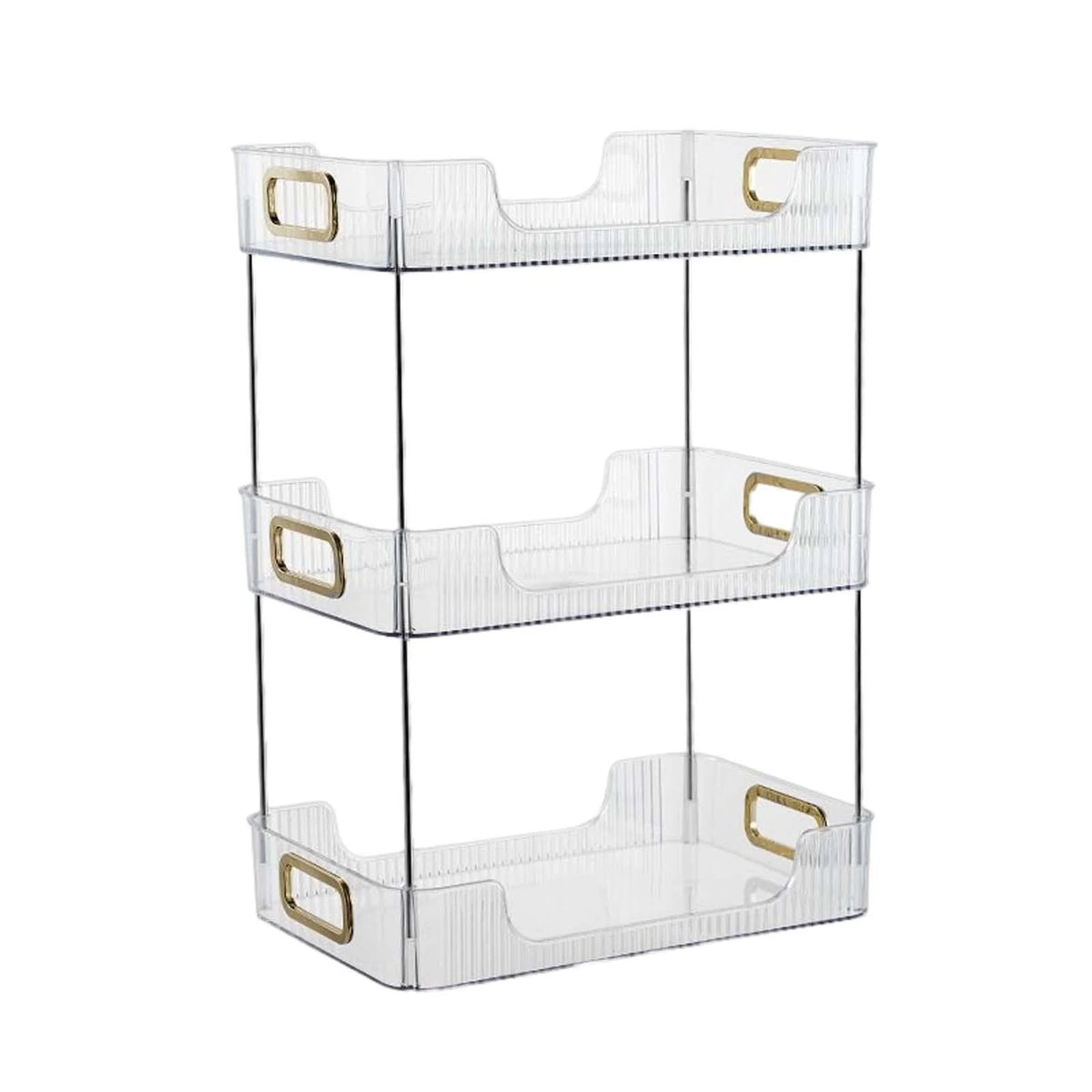 3 Tier Corner Shelf Rack with Handles X133290