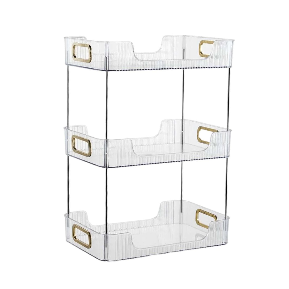 3 Tier Corner Shelf Rack with Handles X133290