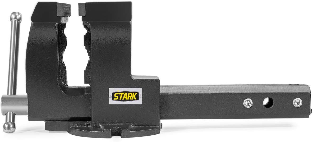 2-in-1 Tow Hitch Truck Vise 6" Bench Vise Grey T99572