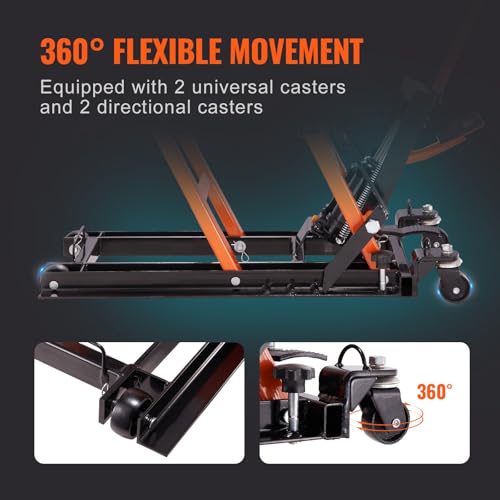 1500 LBS Hydraulic Scissor Motorcycle Jack Stand with 4 Wheels O8087