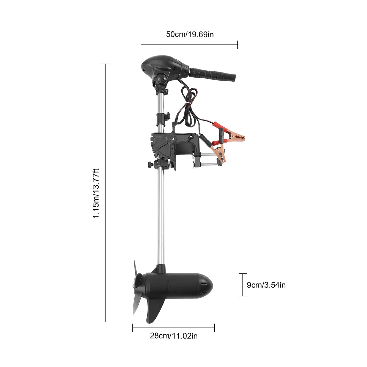 12V 60lb Electric Trolling Motor with LED Battery Indicator Z2550