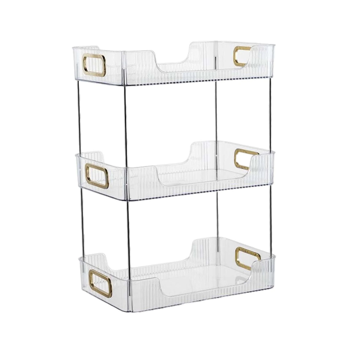 3 Tier Corner Shelf Rack with Handles X133290