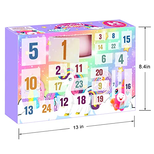 24 Days of Unicorn Fidget Toys Advent Calendar V8340