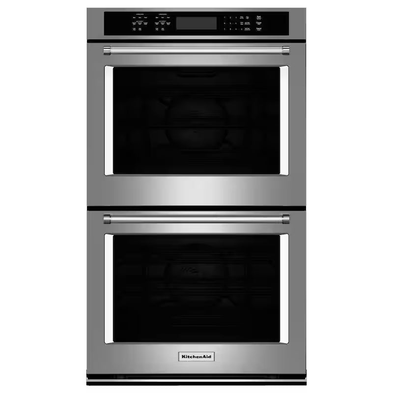27 in. Double Electric Wall Oven Self-Cleaning with Convection in Stainless Steel C437