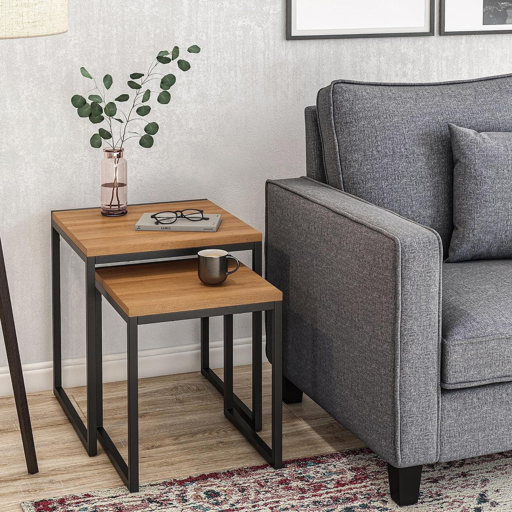 Square Metal Nesting Side Tables H1273