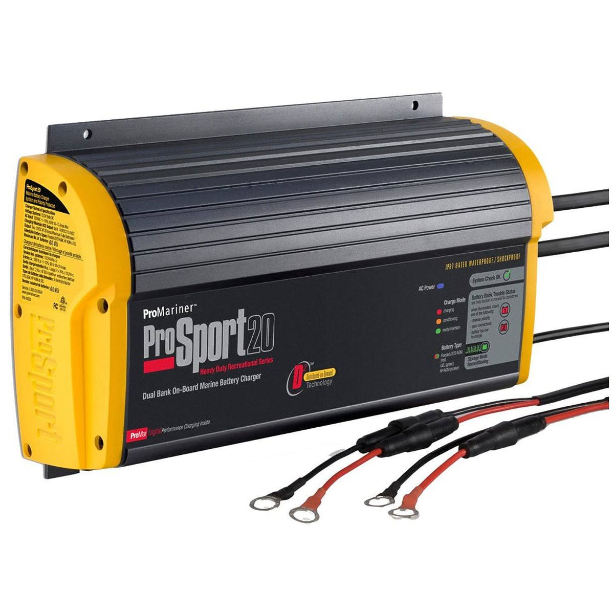 20 Amp 2 Bank On-Board Marine Battery Charger Z525338