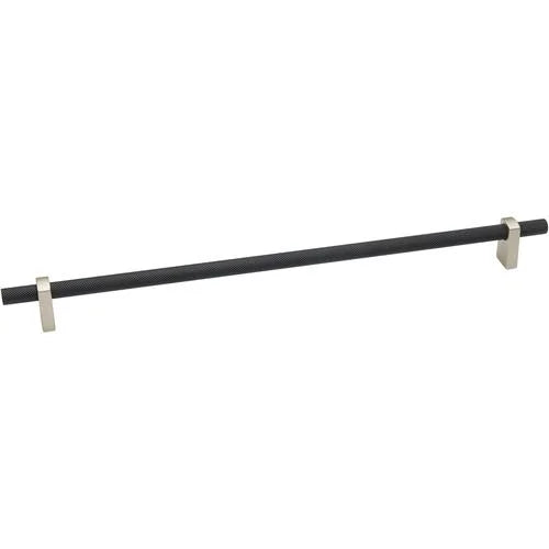 24" Center To Center Knurled Bar Appliance Pull Matte Black V593