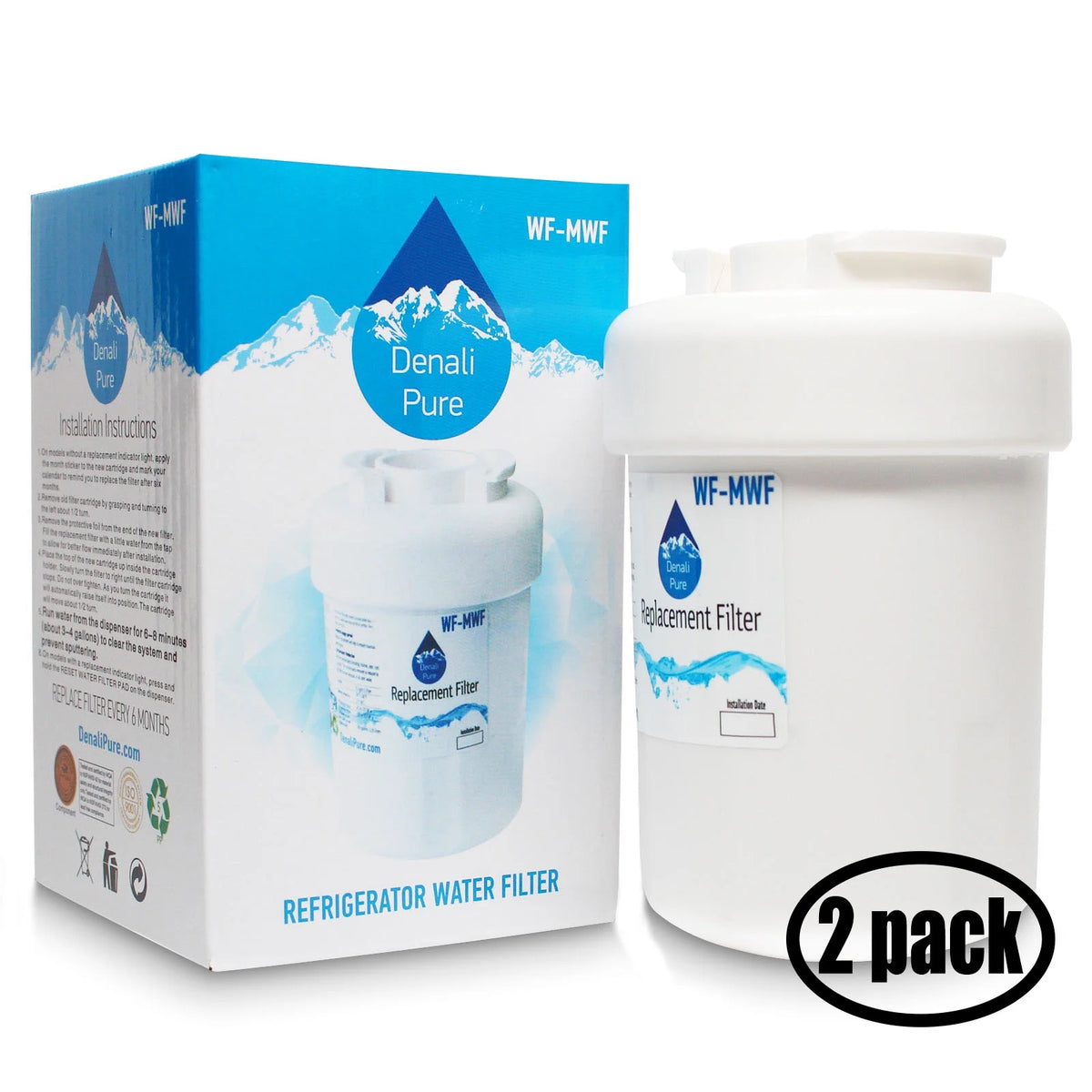 2-Pack Replacement Water Filter Cartridge W3579