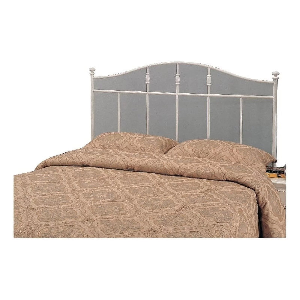 White Metal Full Queen Spindle Headboard F200139