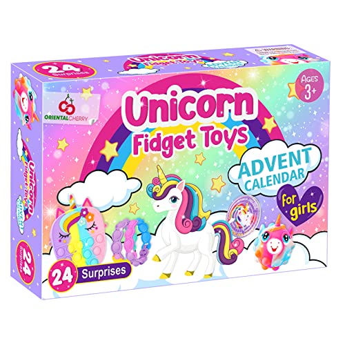 24 Days of Unicorn Fidget Toys Advent Calendar V8340